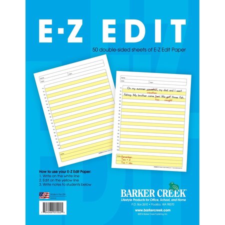 Barker Creek E-Z Edit Paper, 50 sheets/Package 5502